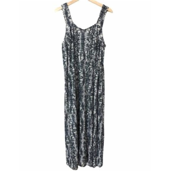Zara Dresses & Skirts - Zara Black & White Printed Trapeze Sleeveless Maxi Dress S